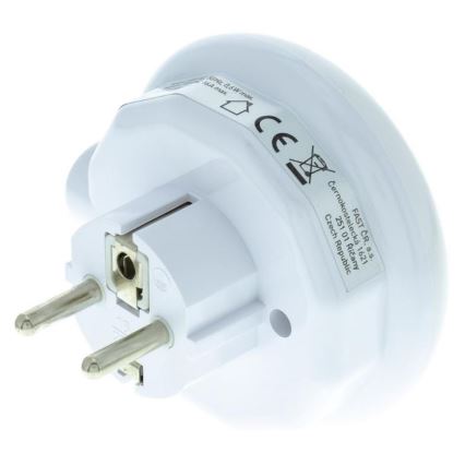 LED Orientační svítidlo se soumrakovým senzorem a zásuvkou LED/0,6W/230V