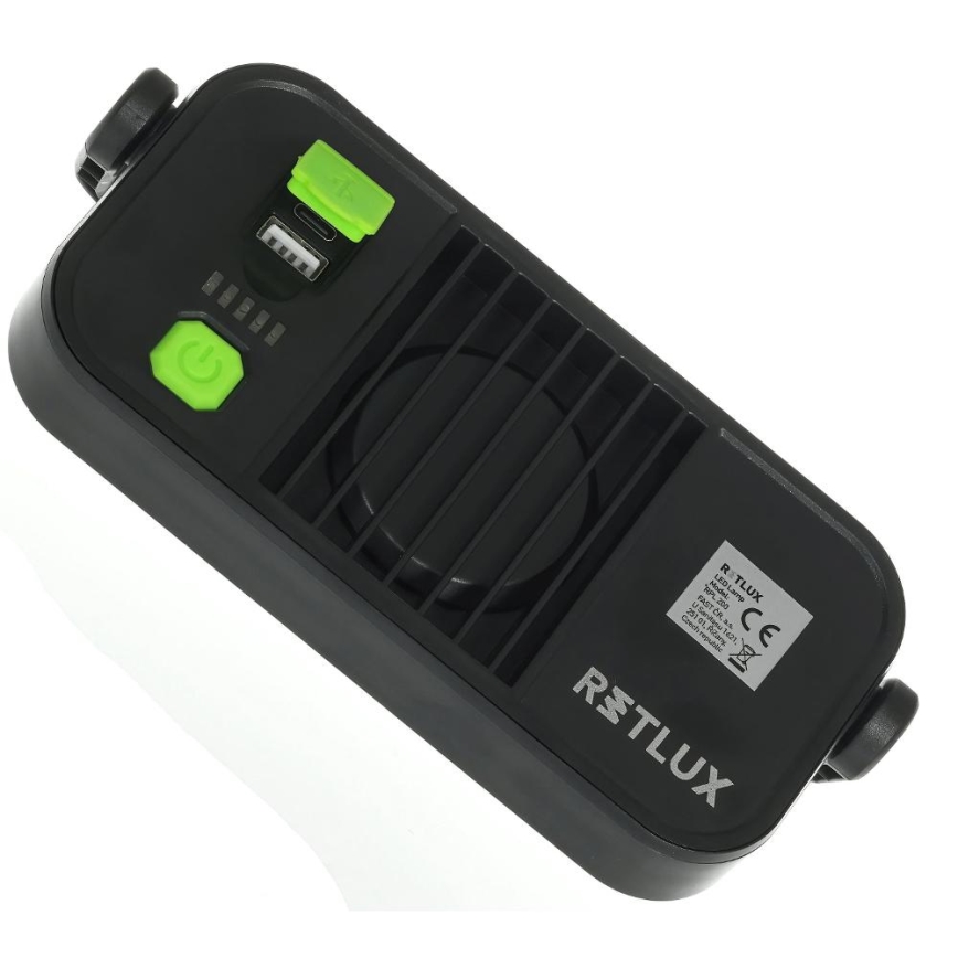 LED Pracovní svítilna s funkcí powerbanky LED/4400 mAh IP44 žlutá/černá