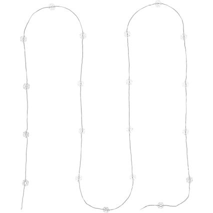 LED  řetěz 20xLED/2xAA 2,3m studená bílá