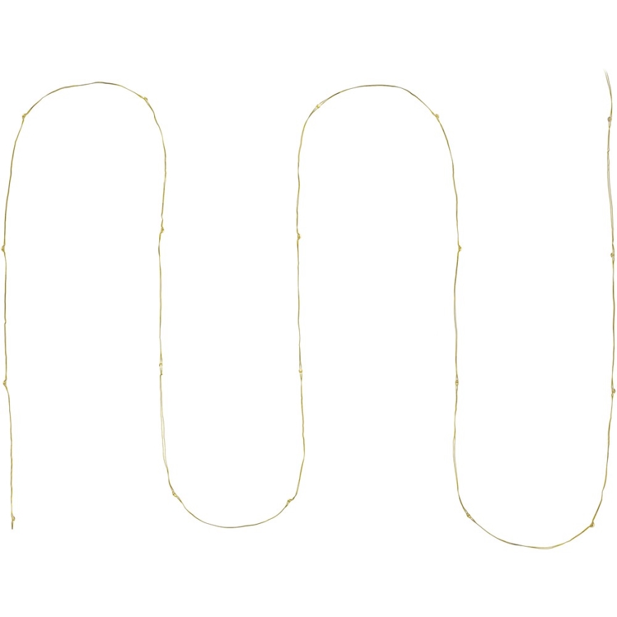 LED  řetěz 20xLED/2xAA 2,3m teplá bílá