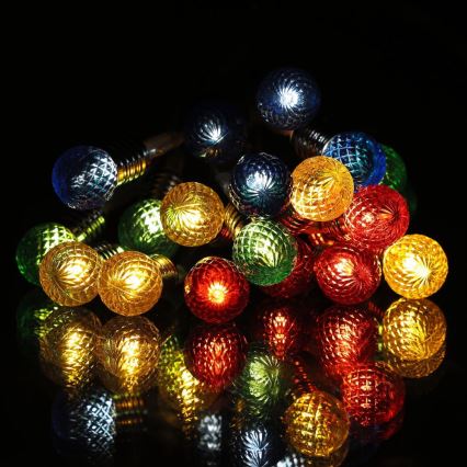 LED  řetěz 20xLED/2xAA/teplá bílá 1,8m žárovky