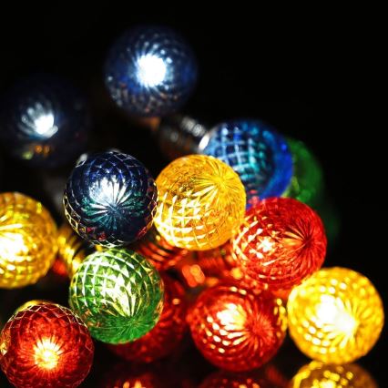 LED  řetěz 20xLED/2xAA/teplá bílá 1,8m žárovky