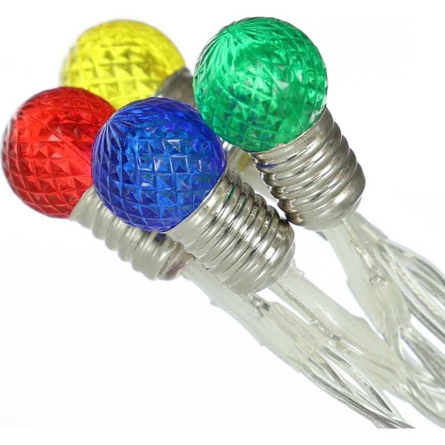LED  řetěz 20xLED/2xAA/teplá bílá 1,8m žárovky