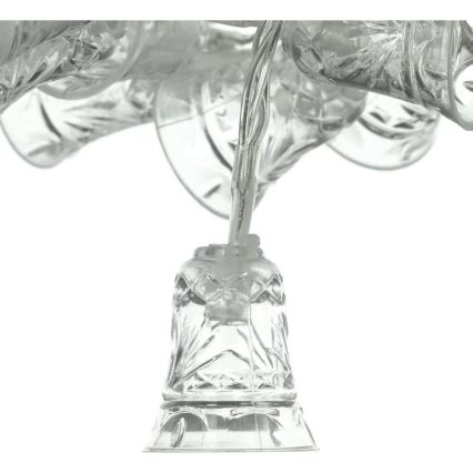 LED  řetěz 20xLED/3xAA/teplá bílá 2,2m zvonečky