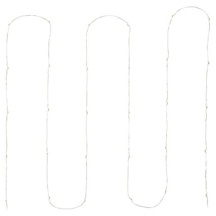 LED  řetěz 30xLED/3xAA 3,3m teplá bílá