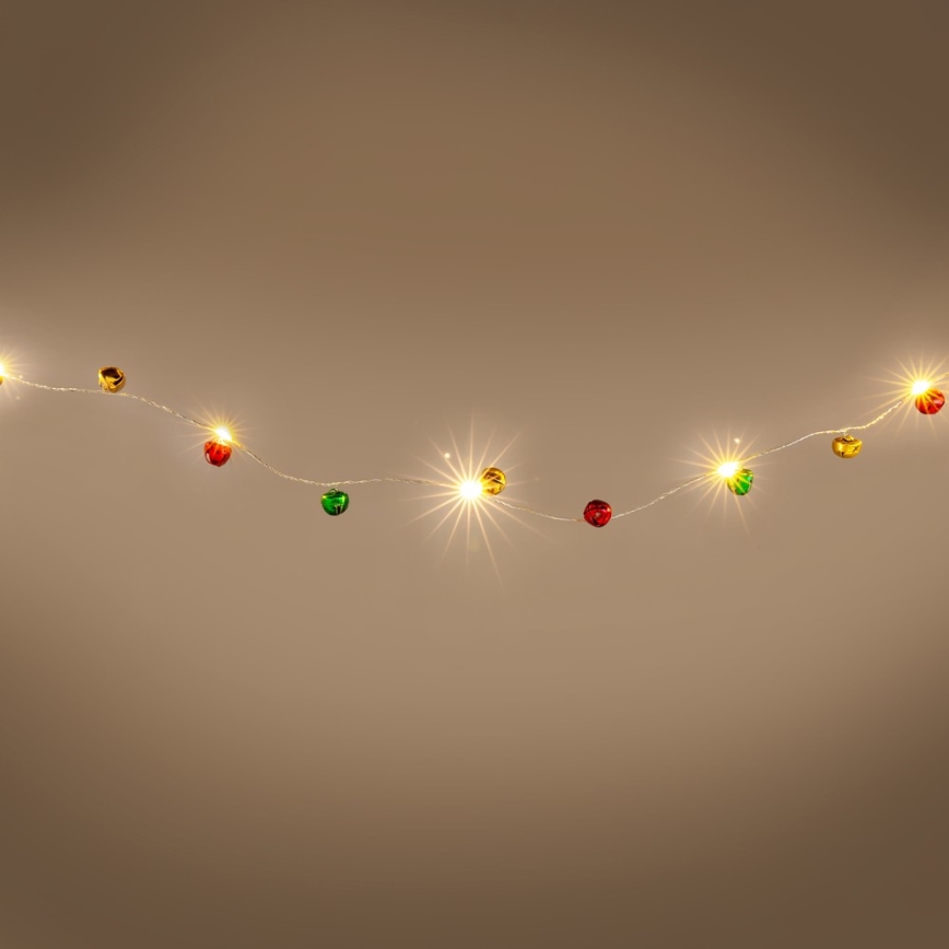 LED  řetěz 40xLED/3xAA 4,3m teplá bílá