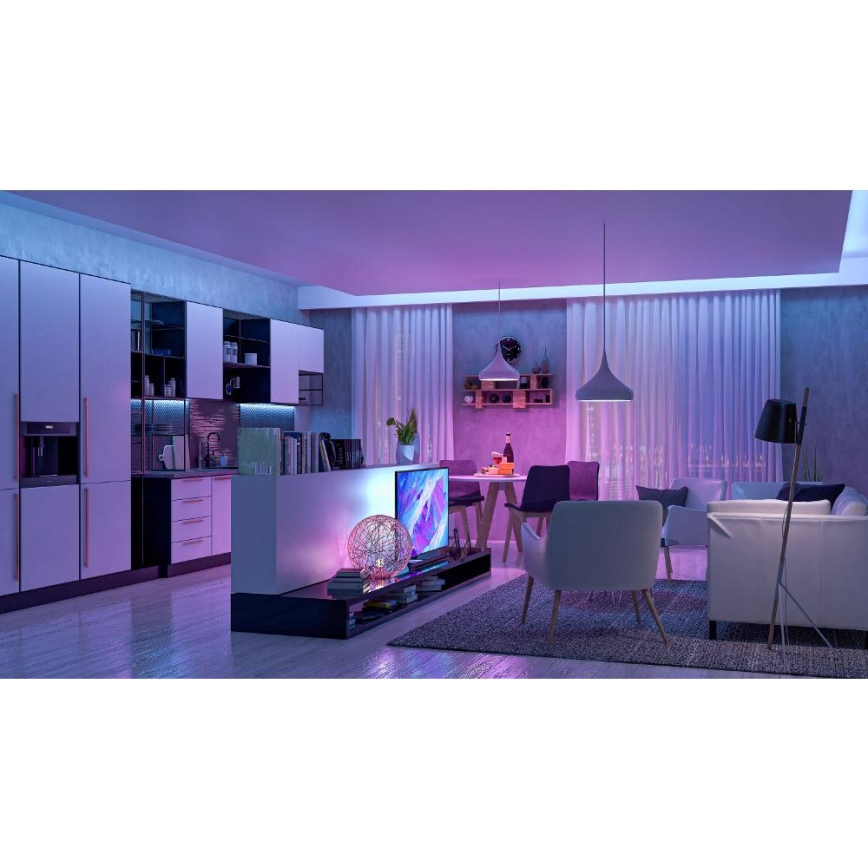 LED RGBW Chytrý stmívatelný pásek 5m LED/230V 2700-6500K Wi-Fi Tuya + dálkové ovládání