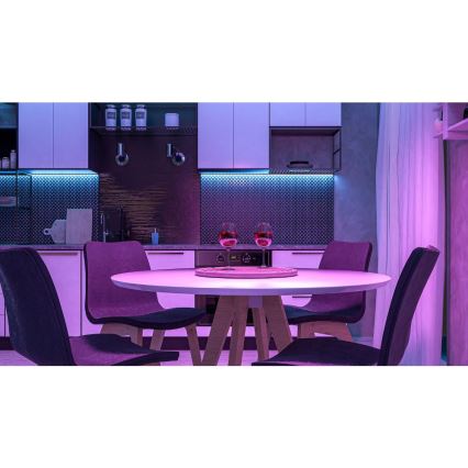 LED RGBW Chytrý stmívatelný pásek 5m LED/230V 2700-6500K Wi-Fi Tuya + dálkové ovládání