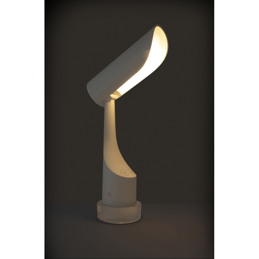 LED RGBW Stmívatelná nabíjecí stolní lampa LED/5W/5V 2000 mAh 3000/6000K bílá