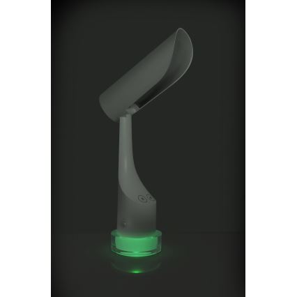 LED RGBW Stmívatelná nabíjecí stolní lampa LED/5W/5V 2000 mAh 3000/6000K bílá