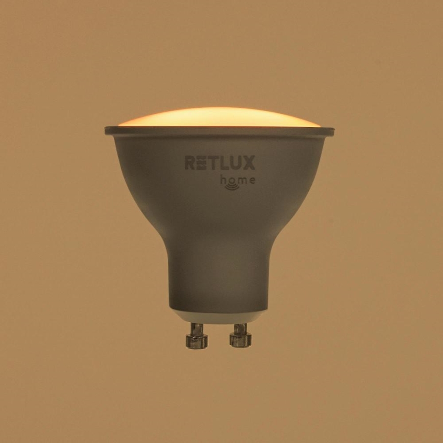 LED RGBW Stmívatelná žárovka MR16 GU10/4,5W/230V 2700-6500K Wi-Fi Tuya