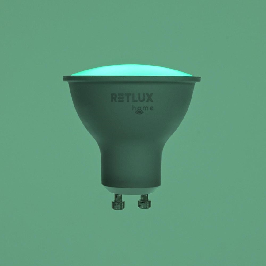 LED RGBW Stmívatelná žárovka MR16 GU10/4,5W/230V 2700-6500K Wi-Fi Tuya