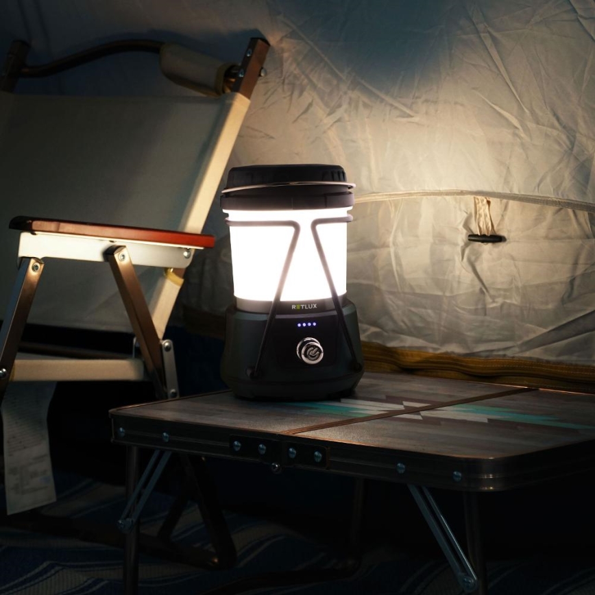 LED Stmívatelná přenosná lampa s funkcí powerbanky LED/3W/4400 mAh IPX2