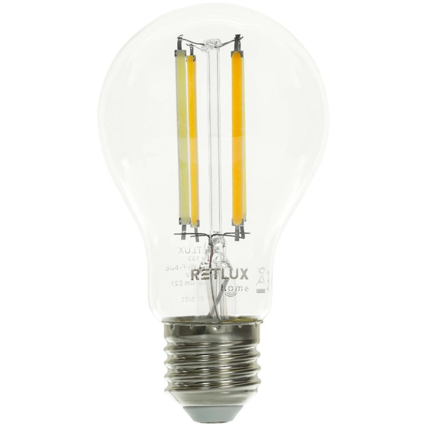 LED Stmívatelná žárovka FILAMENT A60 E27/7W/230V 2700-6500K Wi-Fi Tuya