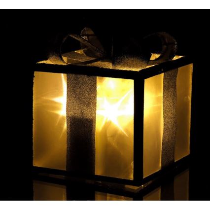 LED Vánoční dekorace LED/2xAA 20 cm dárek
