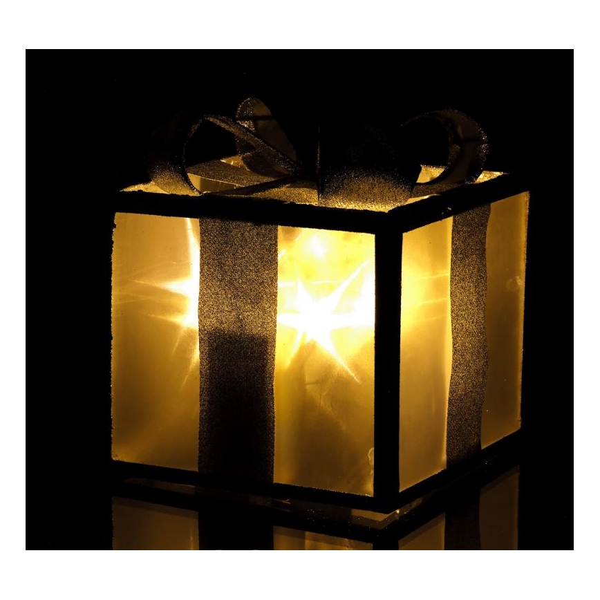LED Vánoční dekorace LED/2xAA 20 cm dárek
