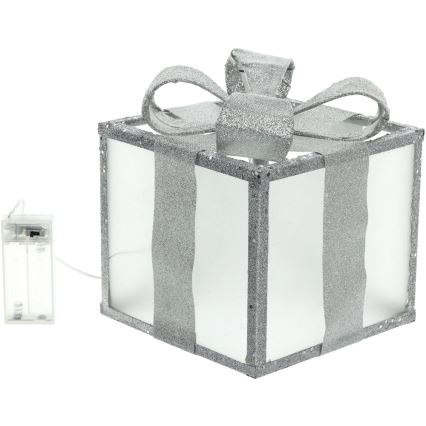 LED Vánoční dekorace LED/2xAA 20 cm dárek