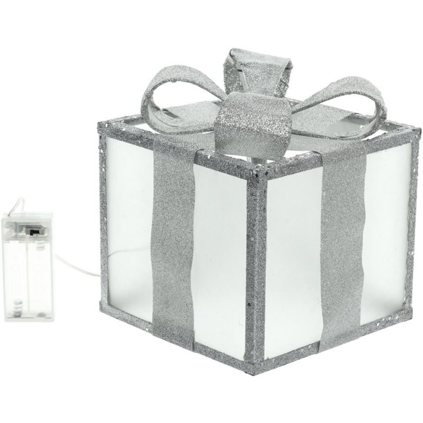 LED Vánoční dekorace LED/2xAA 20 cm dárek