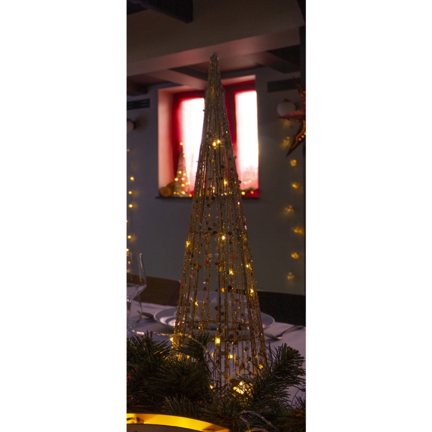 LED Vánoční dekorace LED/2xAA 40 cm kužel