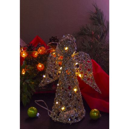 LED Vánoční dekorace LED/2xAA anděl