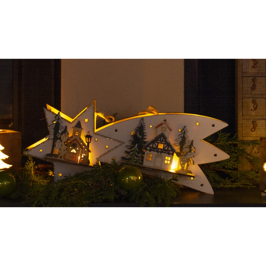 LED Vánoční dekorace LED/2xAA kometa