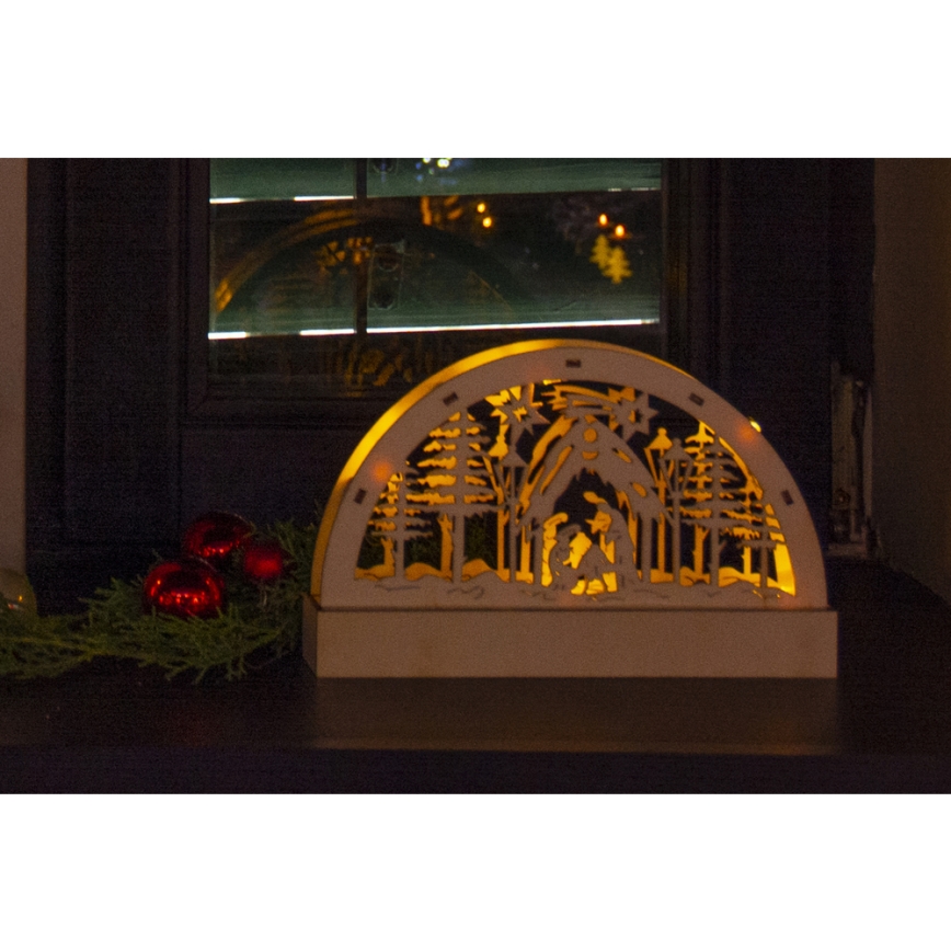 LED Vánoční dekorace LED/2xAA teplá bílá