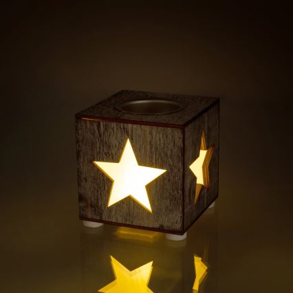 LED Vánoční dekorace LED/2xAAA hvězda