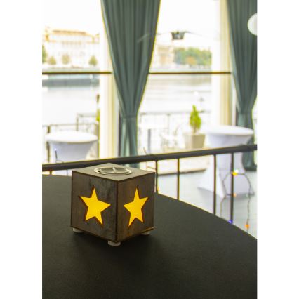 LED Vánoční dekorace LED/2xAAA hvězda