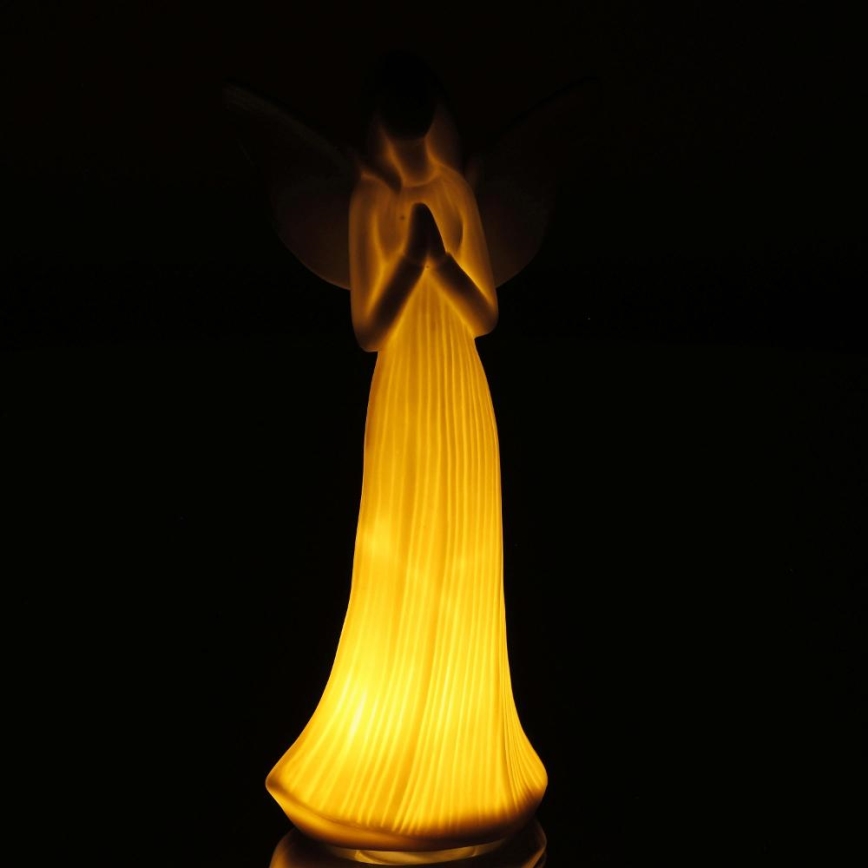 LED Vánoční dekorace LED/2xLR44/teplá bílá anděl