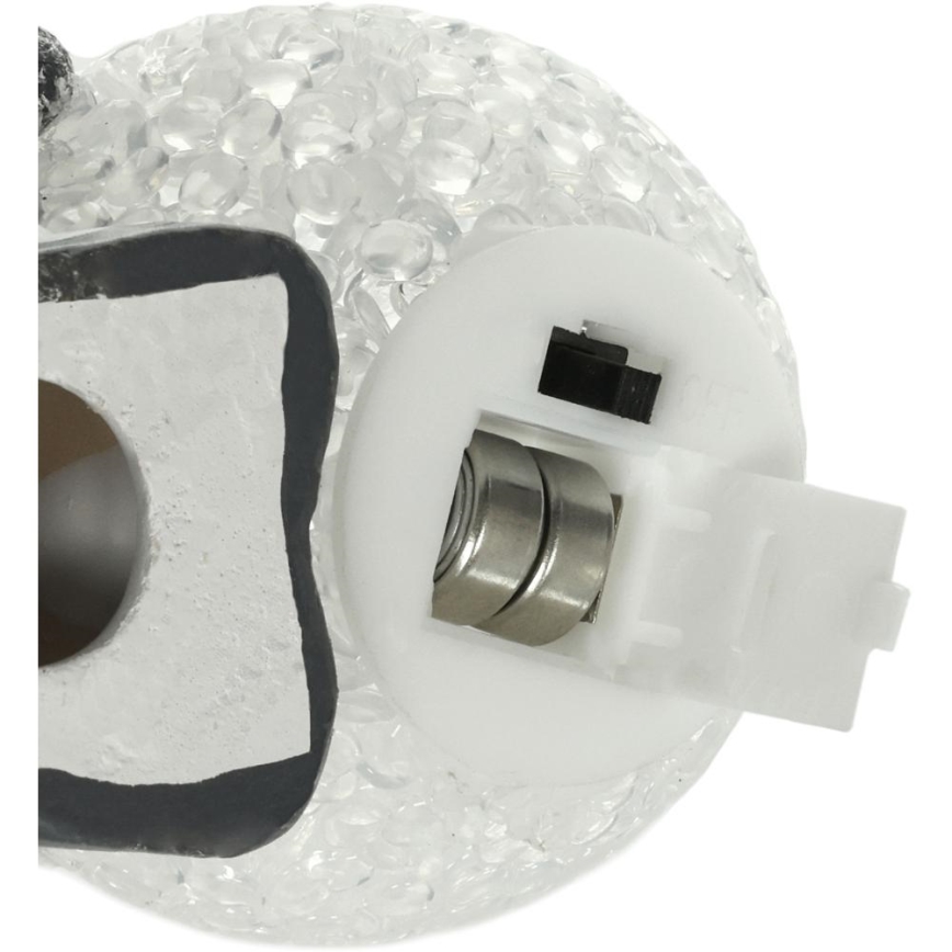 LED Vánoční dekorace LED/2xLR44/teplá bílá sněhulák s koulí
