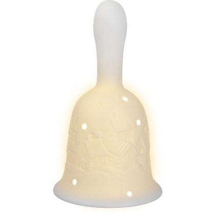 LED Vánoční dekorace LED/2xLR44/teplá bílá zvon