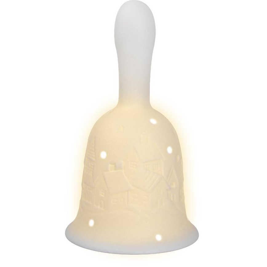 LED Vánoční dekorace LED/2xLR44/teplá bílá zvon