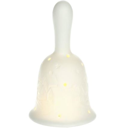 LED Vánoční dekorace LED/2xLR44/teplá bílá zvon