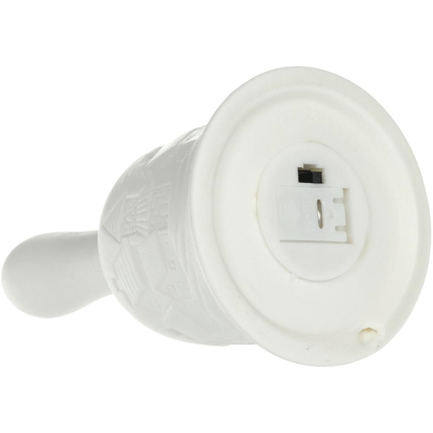 LED Vánoční dekorace LED/2xLR44/teplá bílá zvon