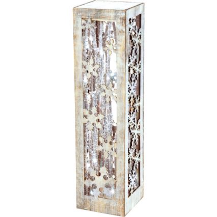 LED Vánoční dekorace LED/3xAA 56,5 cm dřevo