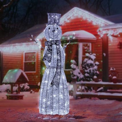 LED Venkovní vánoční dekorace LED/3,6W/230V/studená bílá 124 cm IP44 sněhulák