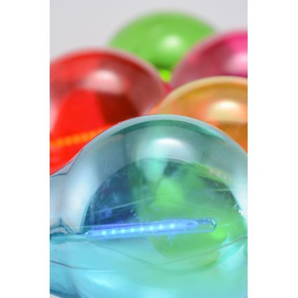 LED Venkovní dekorační řetěz 10xA60 7,5m IP44 multicolor