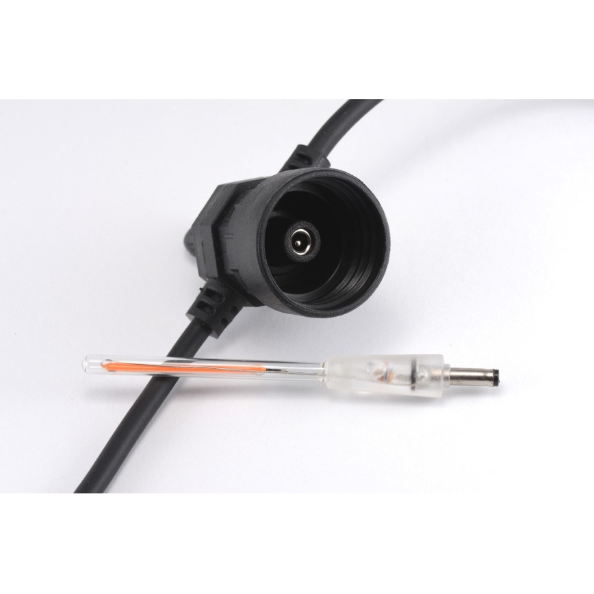 LED Venkovní dekorační řetěz 10xA60 7,5m IP44 teplá bílá