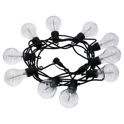 LED Venkovní dekorační řetěz 10xA60 7,5m IP44 teplá bílá