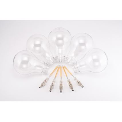 LED Venkovní dekorační řetěz 10xA60 7,5m IP44 teplá bílá