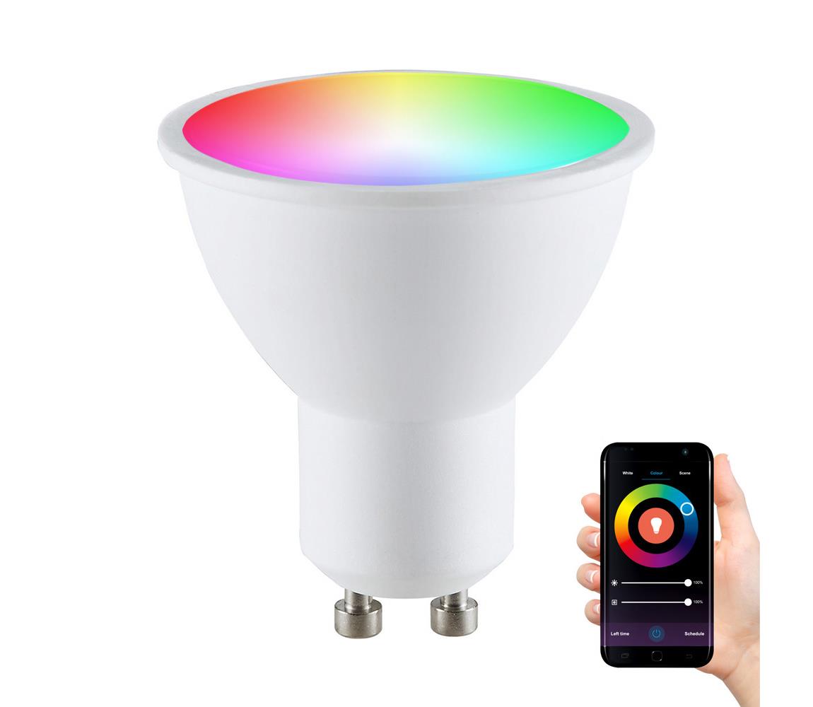  RGB LED Stmívatelná žárovka G45 GU10/5,5W/230V 3000-6500K Wi-Fi Tuya 