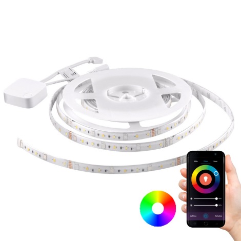 RGB LED Stmívatelný pásek Wi-Fi + hudební funkce LED/20W 5 m Tuya