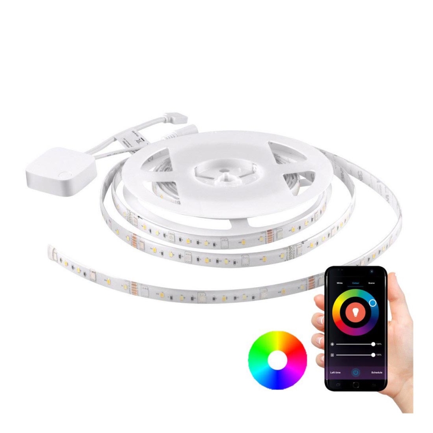 RGB LED Stmívatelný pásek Wi-Fi + hudební funkce LED/20W 5 m Tuya