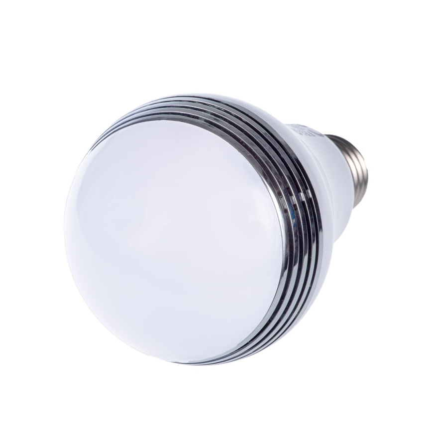RGB LED žárovka s bluetooth reproduktorem E27/8W/230V 2700K