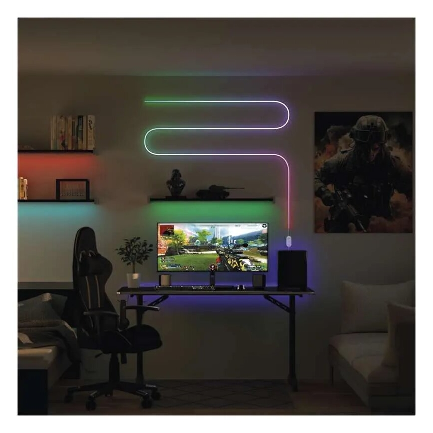 RGBIC LED Stmívatelný pásek GoSmart LED/33W/230V 5 m Wi-Fi Tuya