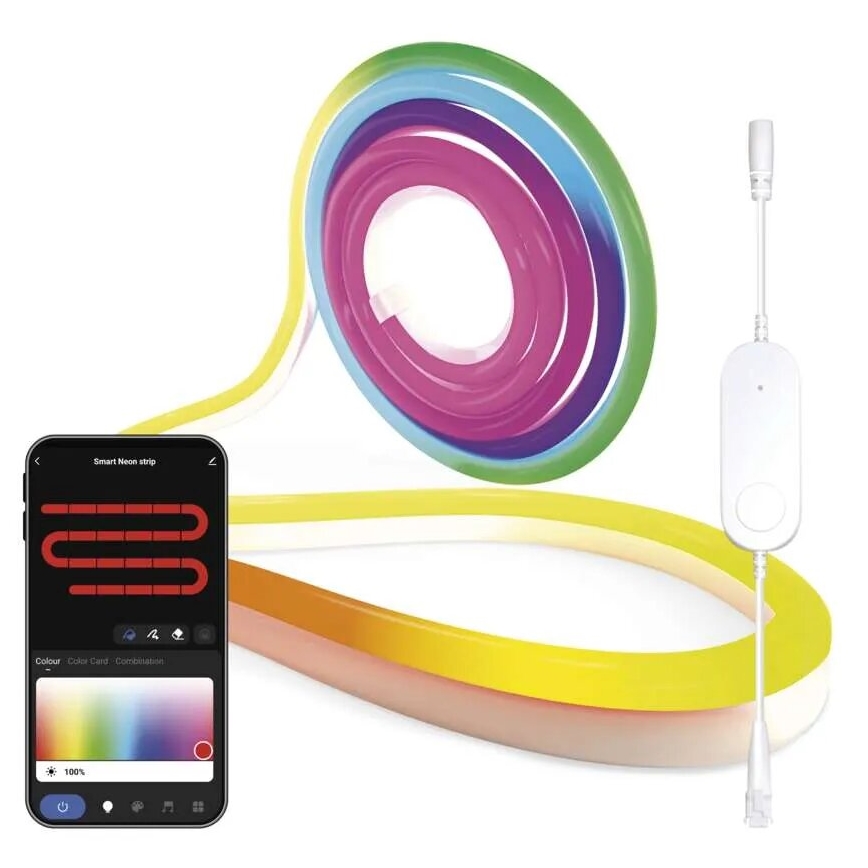 RGBIC LED Stmívatelný pásek GoSmart LED/33W/230V 5 m Wi-Fi Tuya