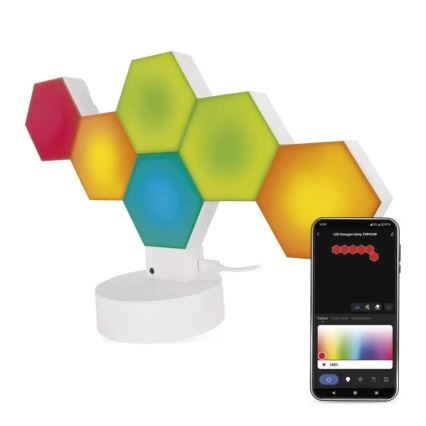 RGBIC Stmívatelná stolní lampa GoSmart LED/5,5W/230V Wi-Fi Tuya