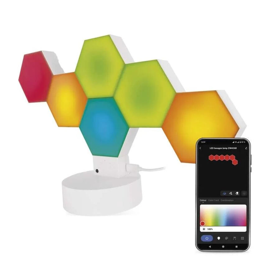 RGBIC Stmívatelná stolní lampa GoSmart LED/5,5W/230V Wi-Fi Tuya