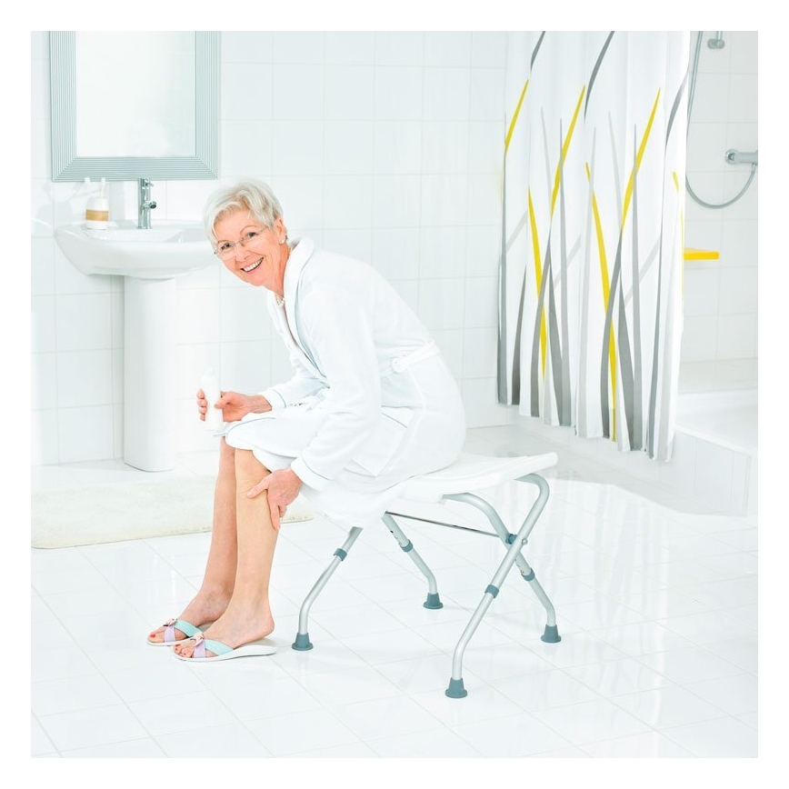 Ridder - Skládací stolička 50x51 cm bílá