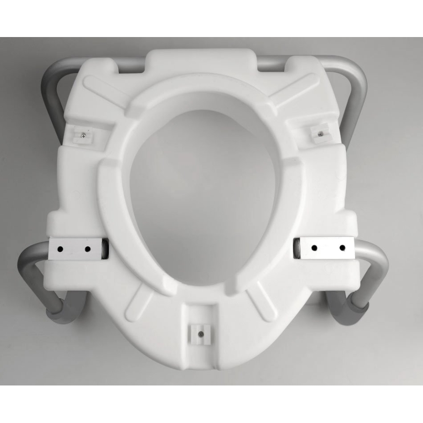 Ridder - Zvýšené záchodové prkénko s madly bílá